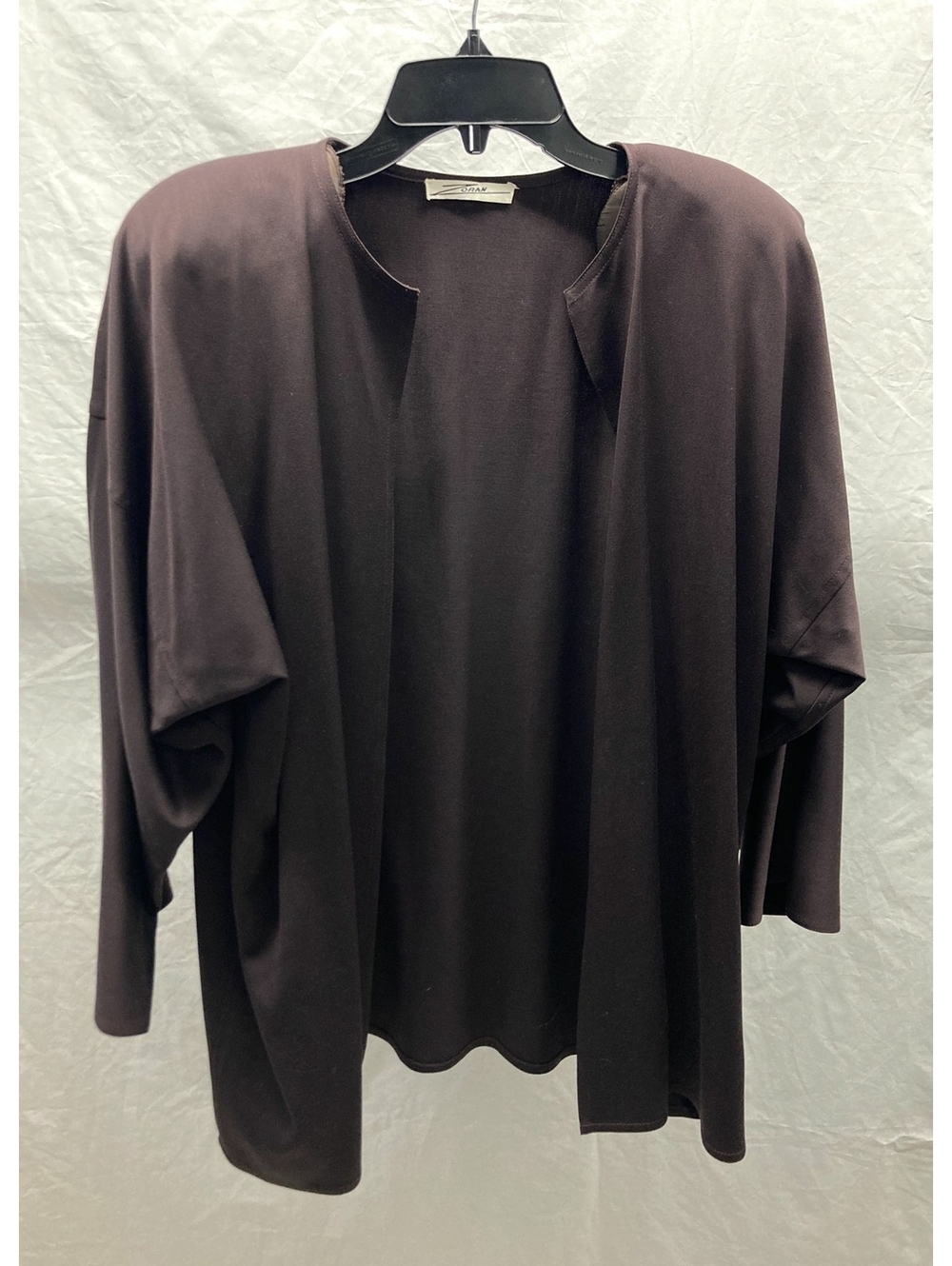 Zoran Dark Brown Light Open Jacket One Size